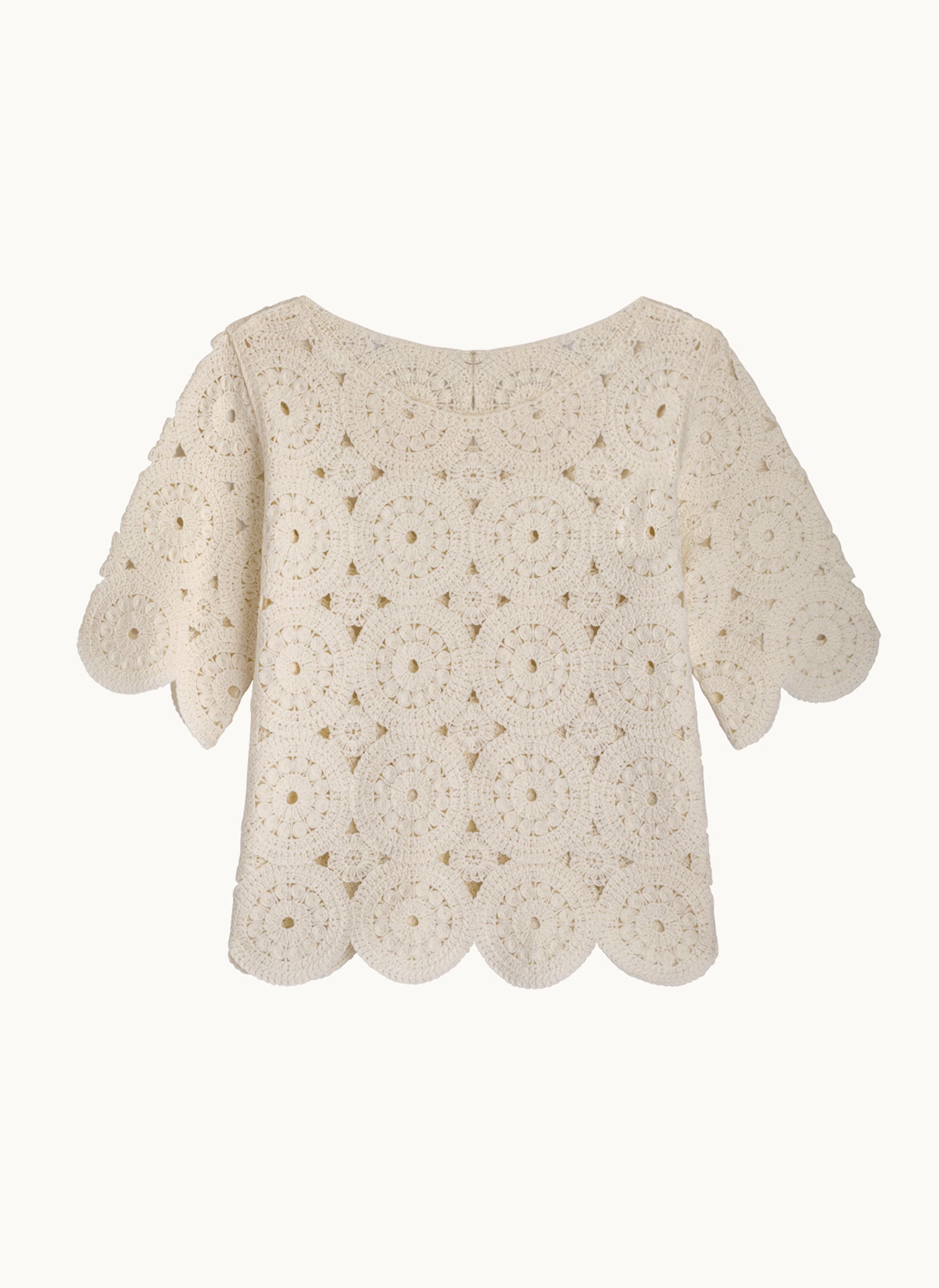 CROCHET SWEATER WITH SEQUIN