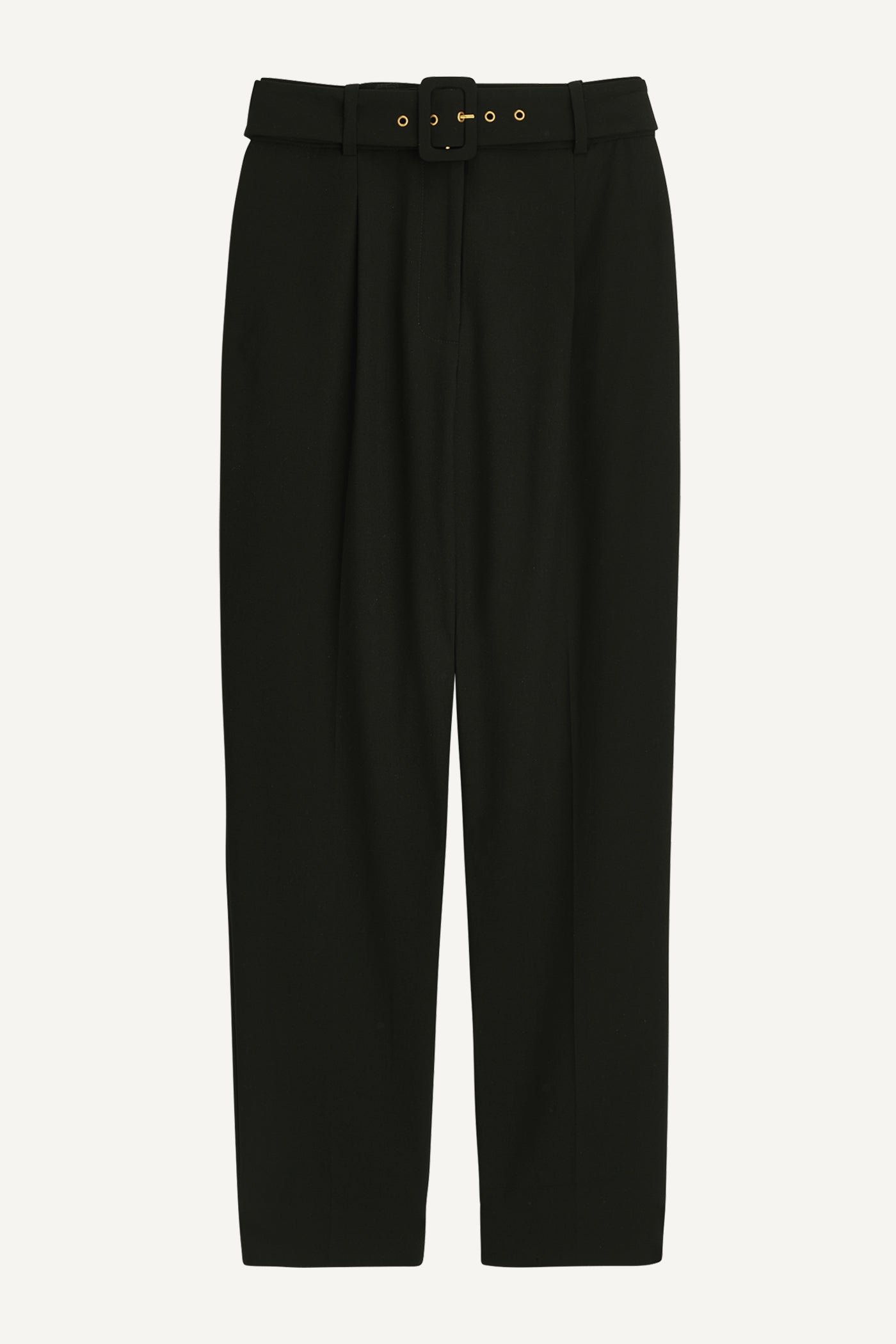 PLEATED PANT WITH BELT