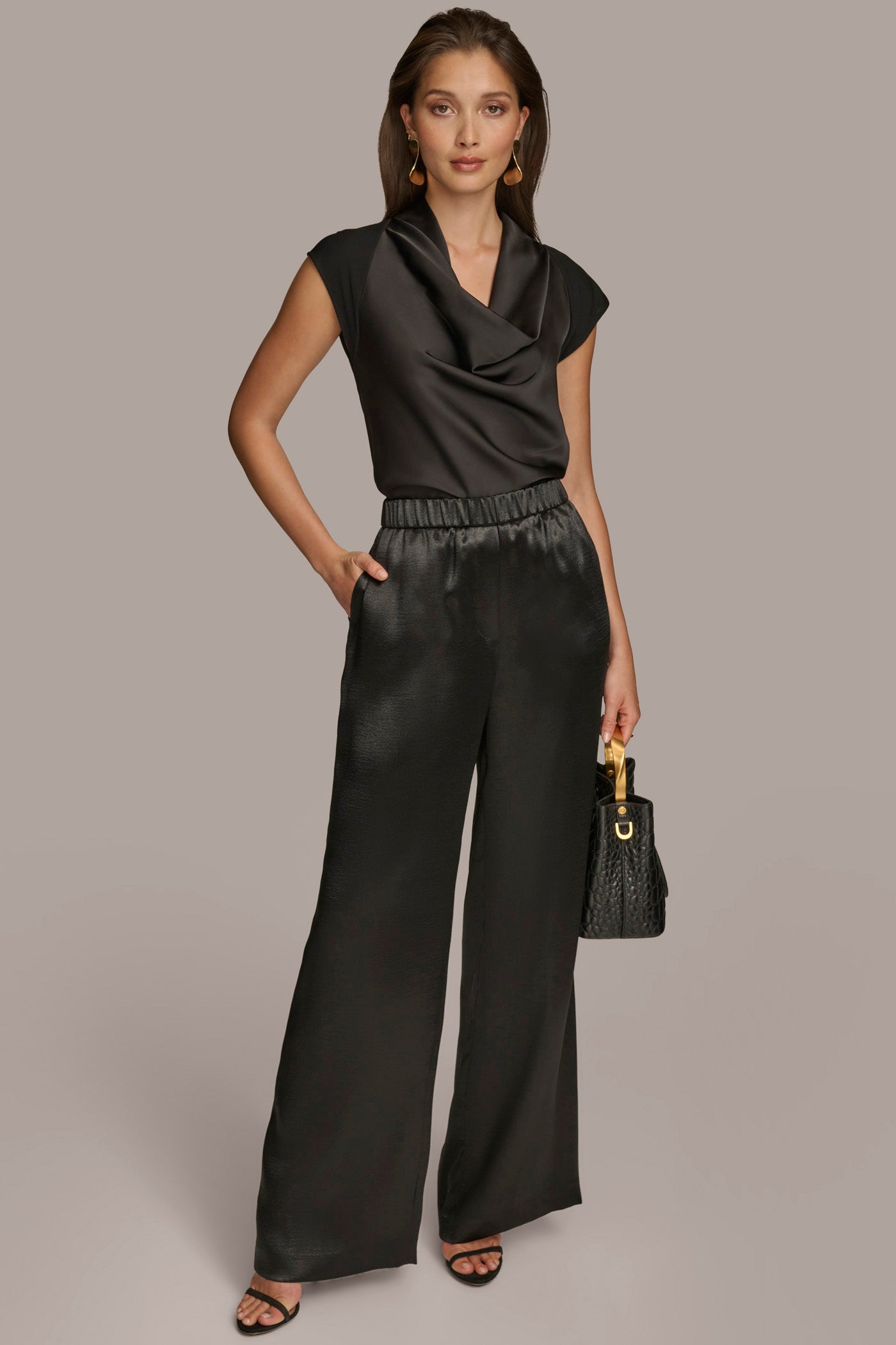 PULL-ON WIDE LEG TROUSER