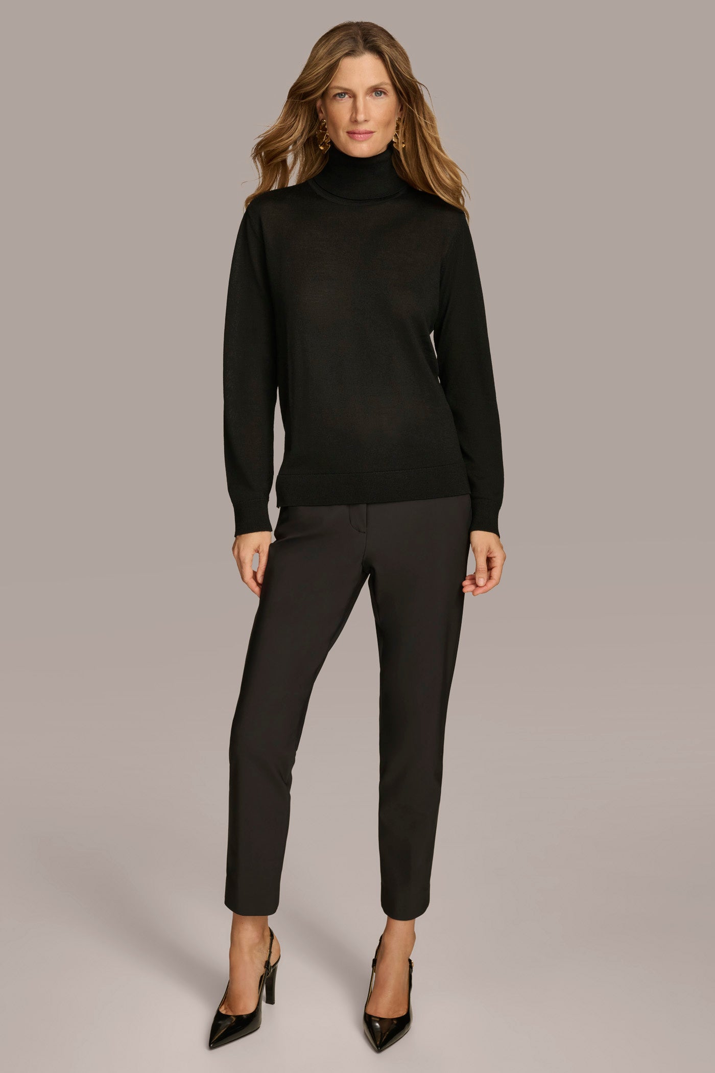 TURTLE NECK HIGH LOW TOP