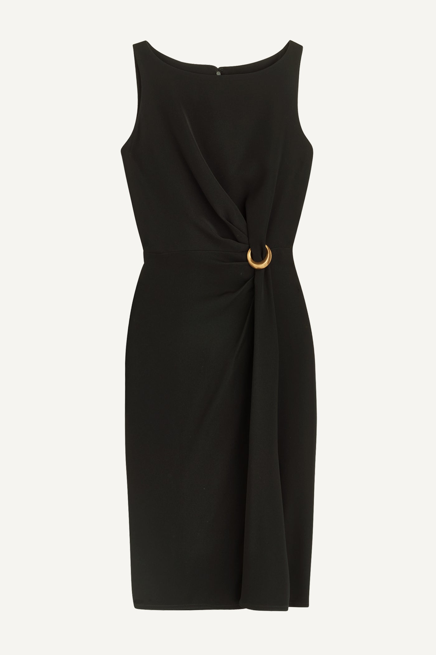 SHEATH MIDI DRESS WITH BRUSHED HARDWARE DETAIL