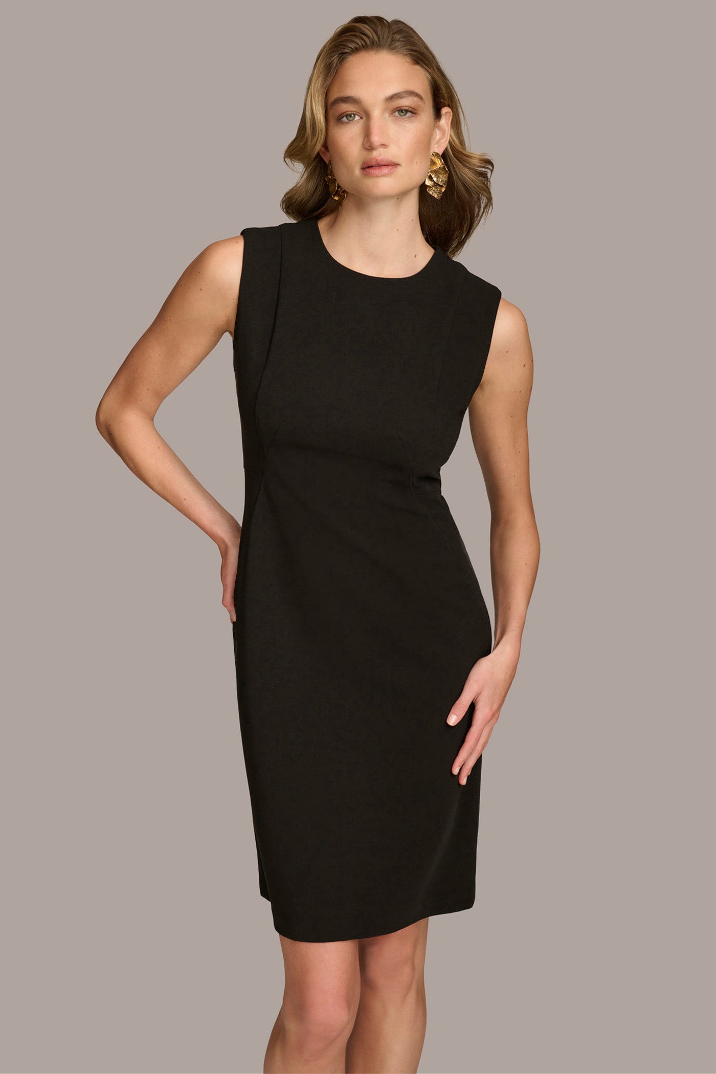 CREPE SHEATH DRESS