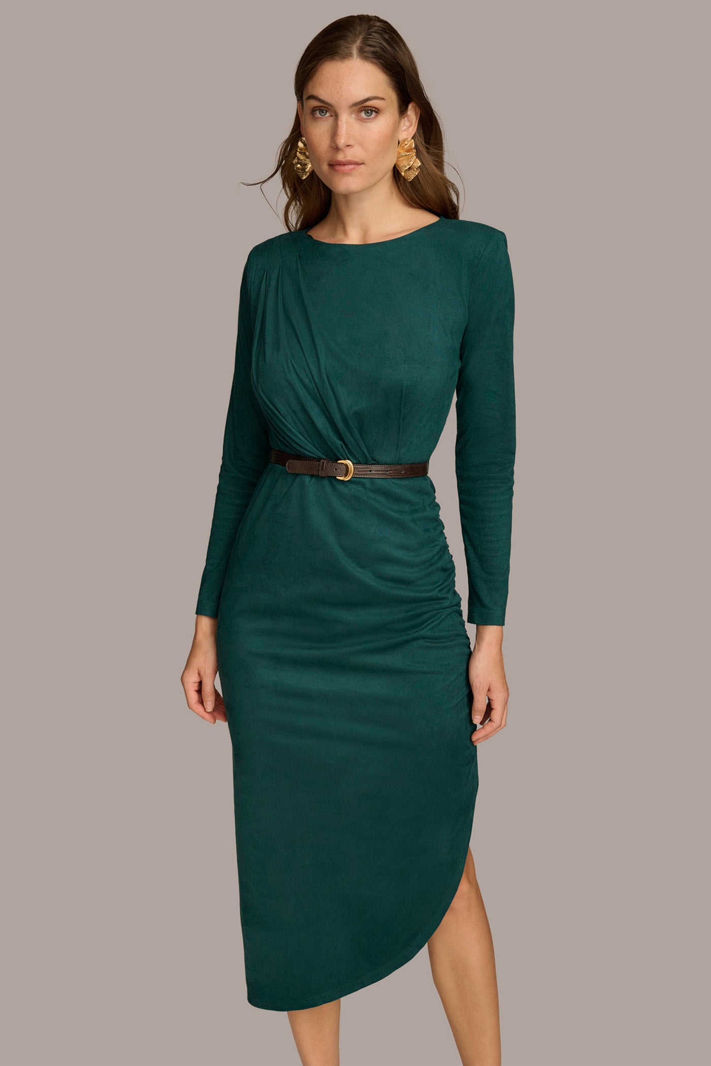 ASYMMETRICAL SKIRT SHEATH DRESS