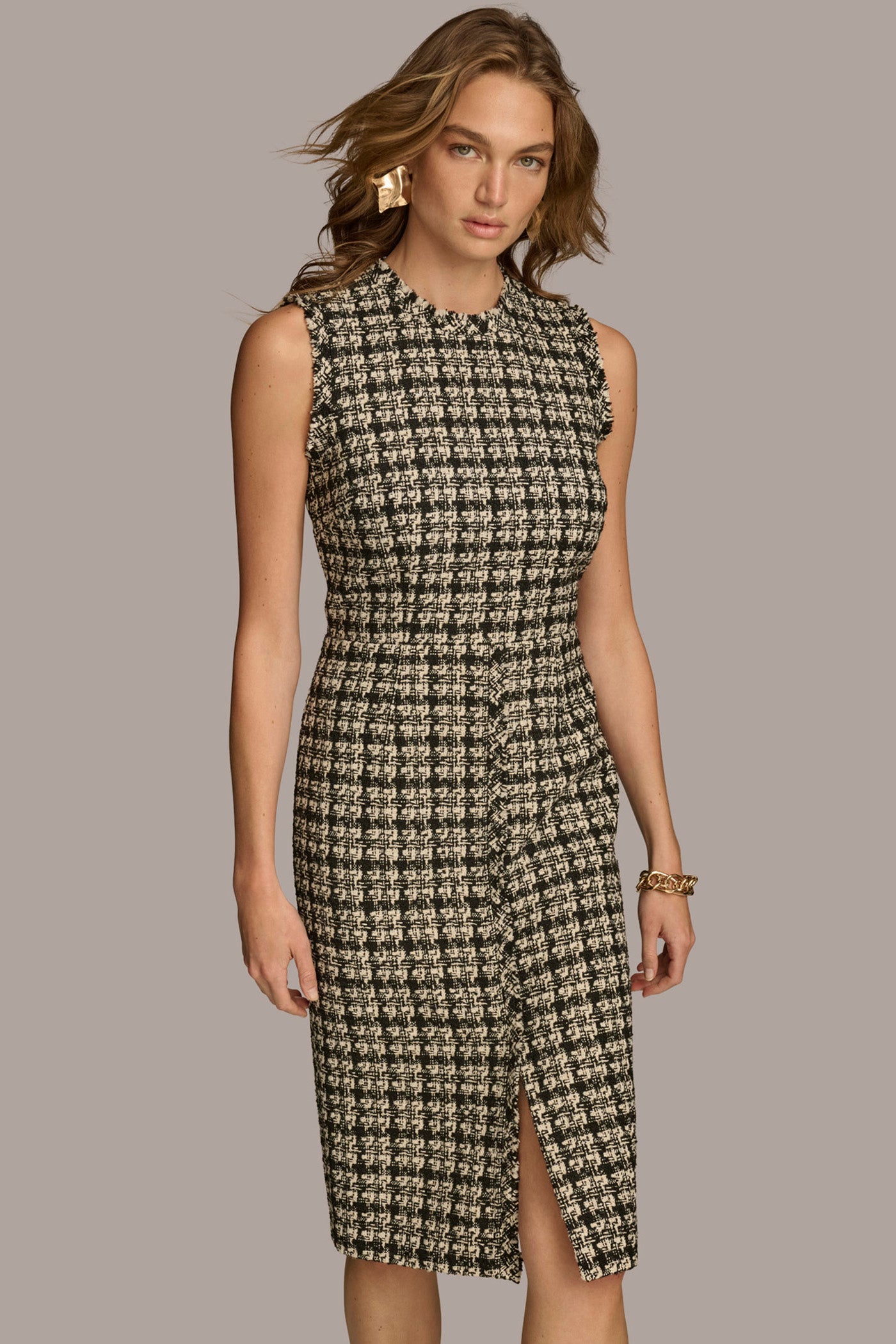 TWEED SHEATH DRESS