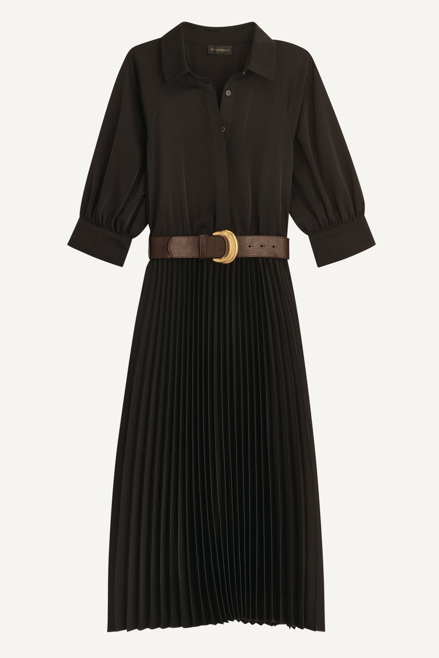 PLEATED SHIRT DRESS