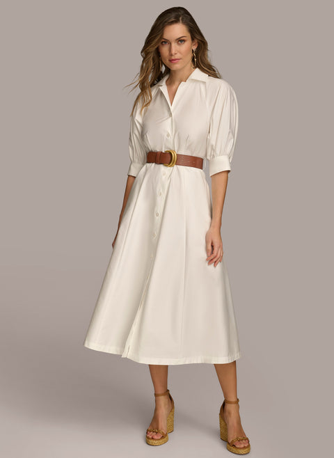 COTTON SHIRT DRESS