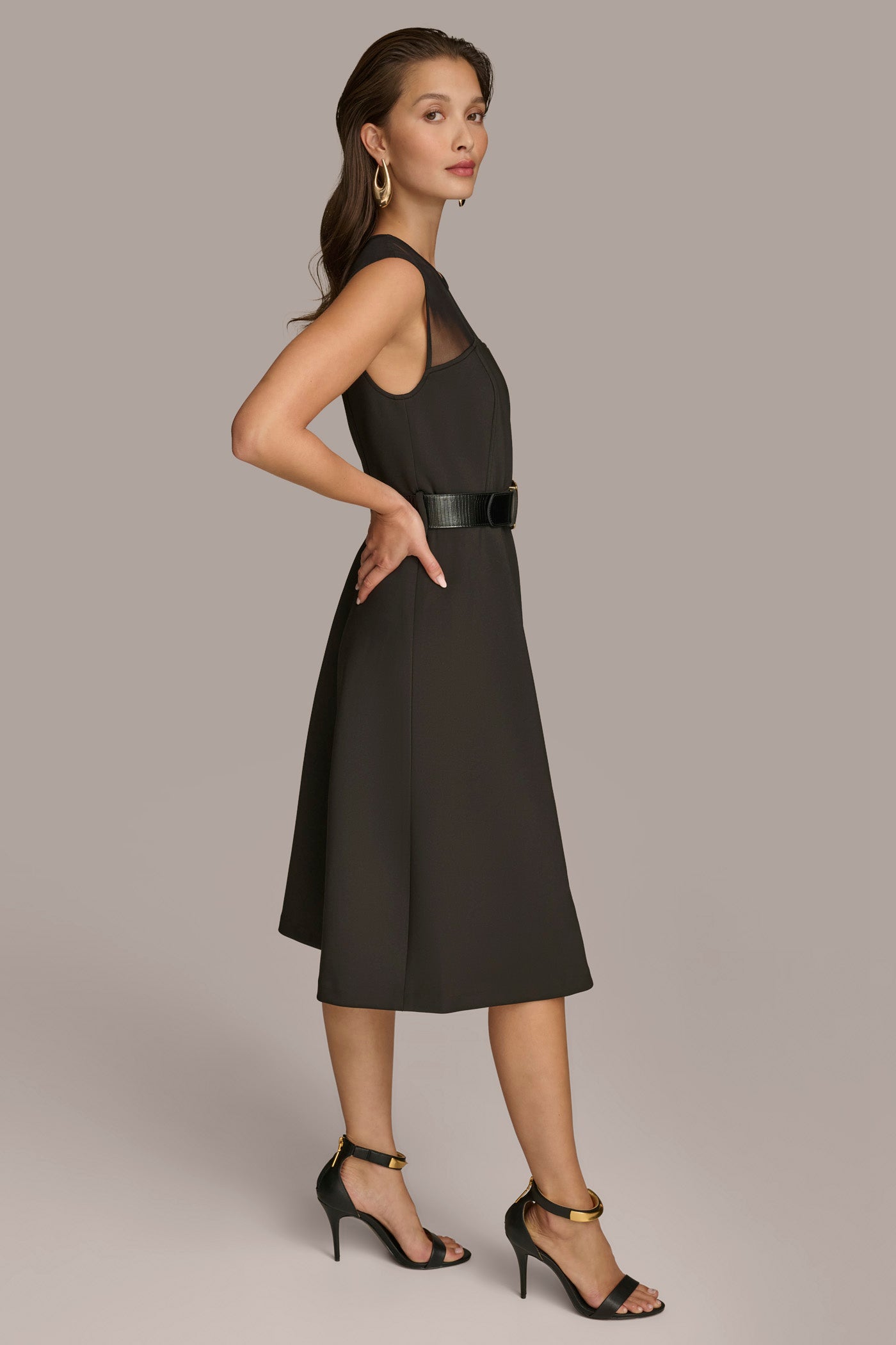 SWEETHEART NECK A LINE DRESS