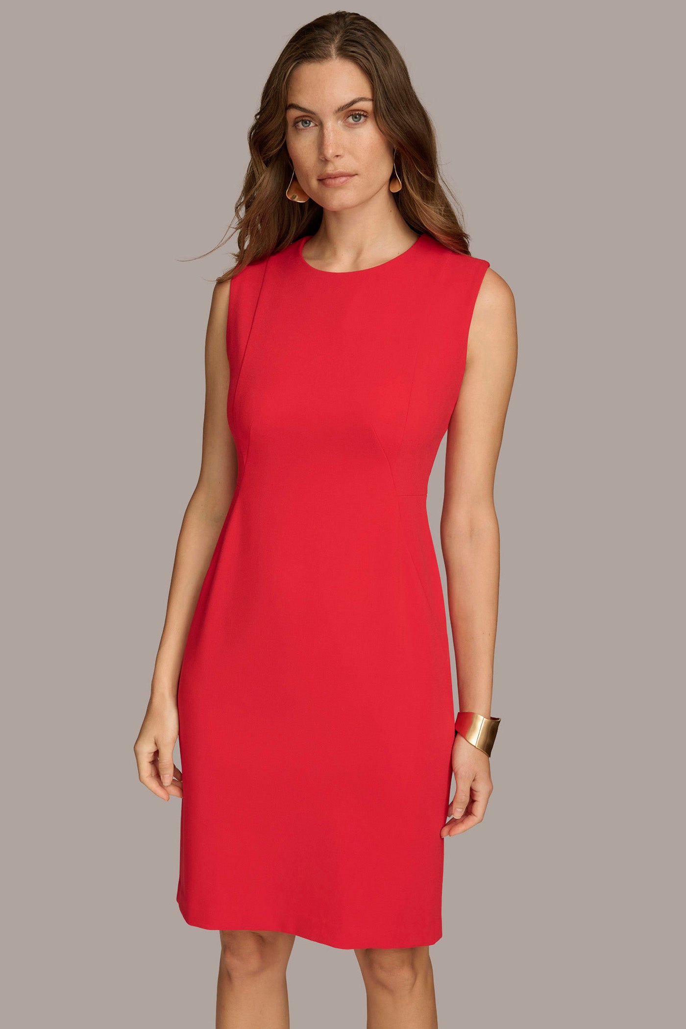 CREPE SHEATH DRESS