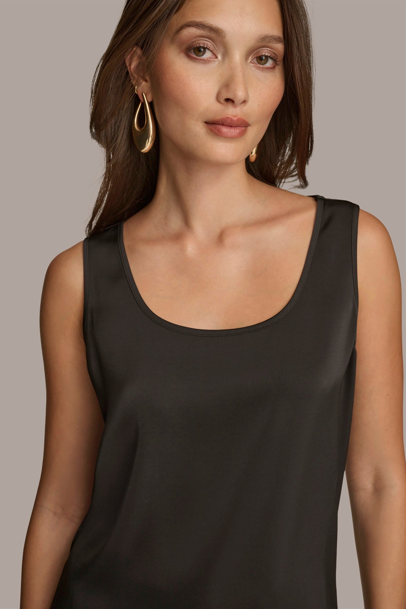 CHARMEUSE SCOOP NECK CAMI