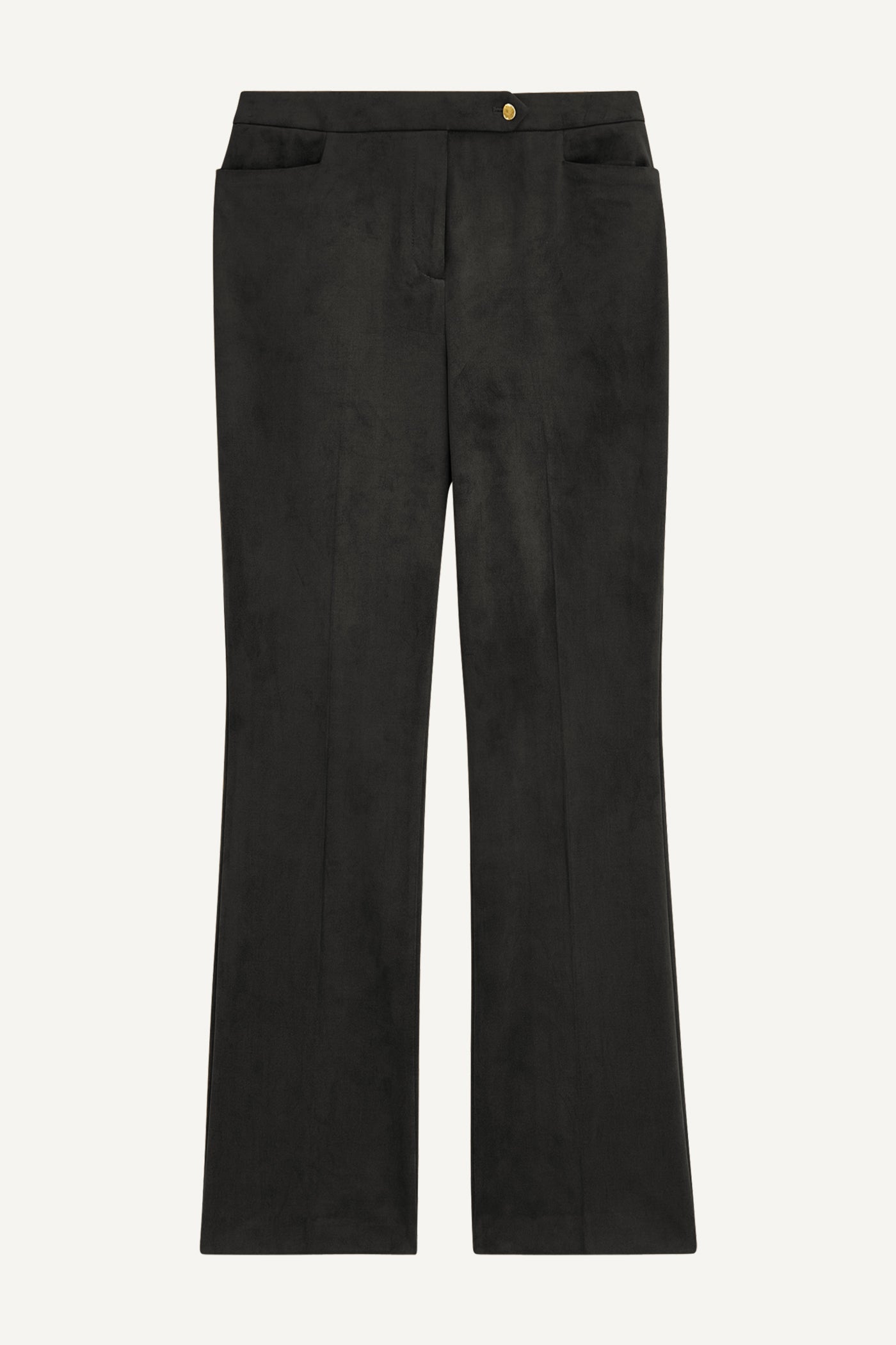 FAUX SUEDE STRAIGHT LEG PANT