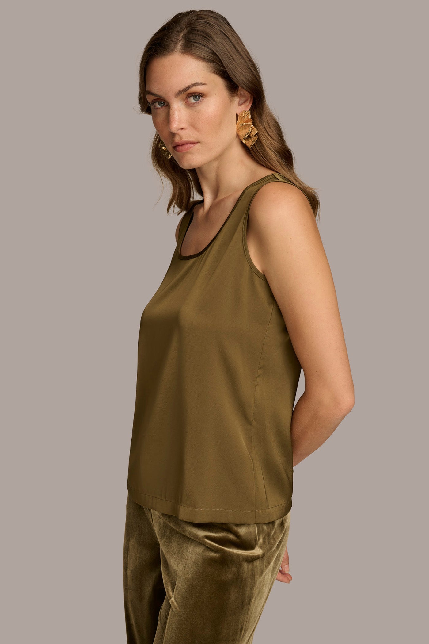 CHARMEUSE SCOOP NECK CAMI