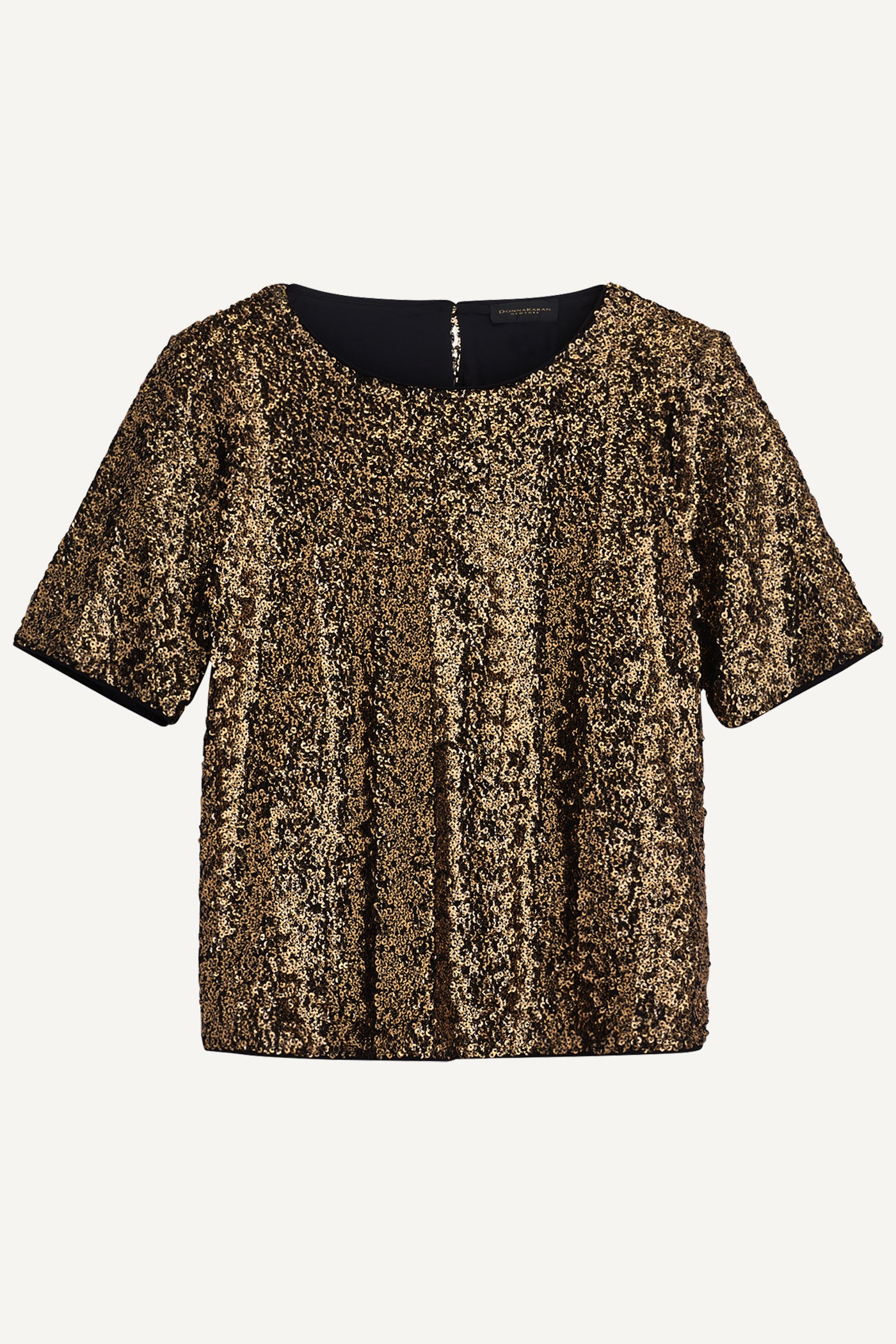 ALL OVER SEQUIN CREW NECK TOP