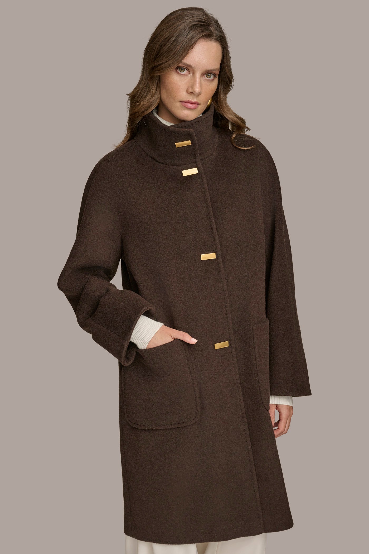 FUNNEL NECK COAT