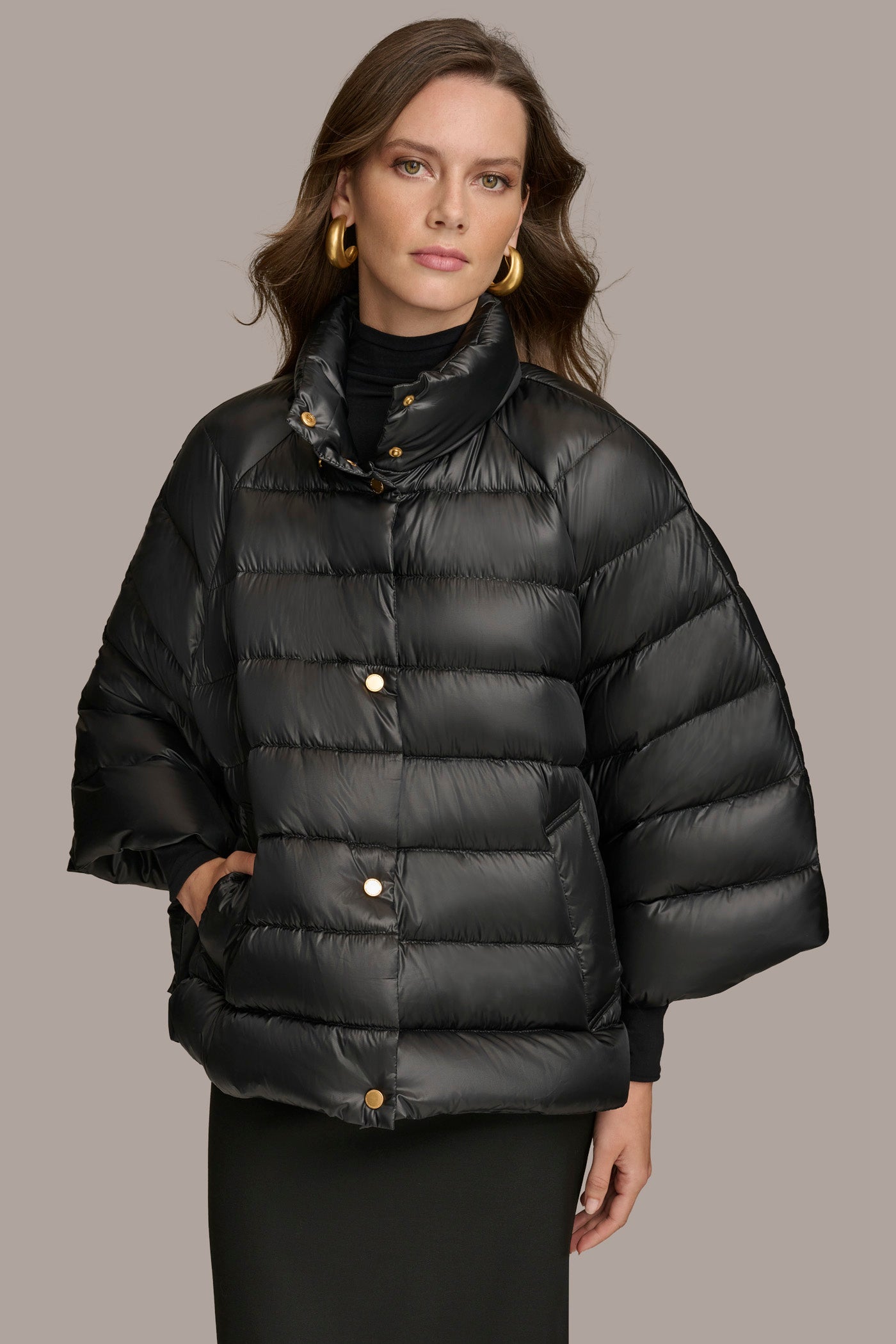 Donna karan quilted coat best sale