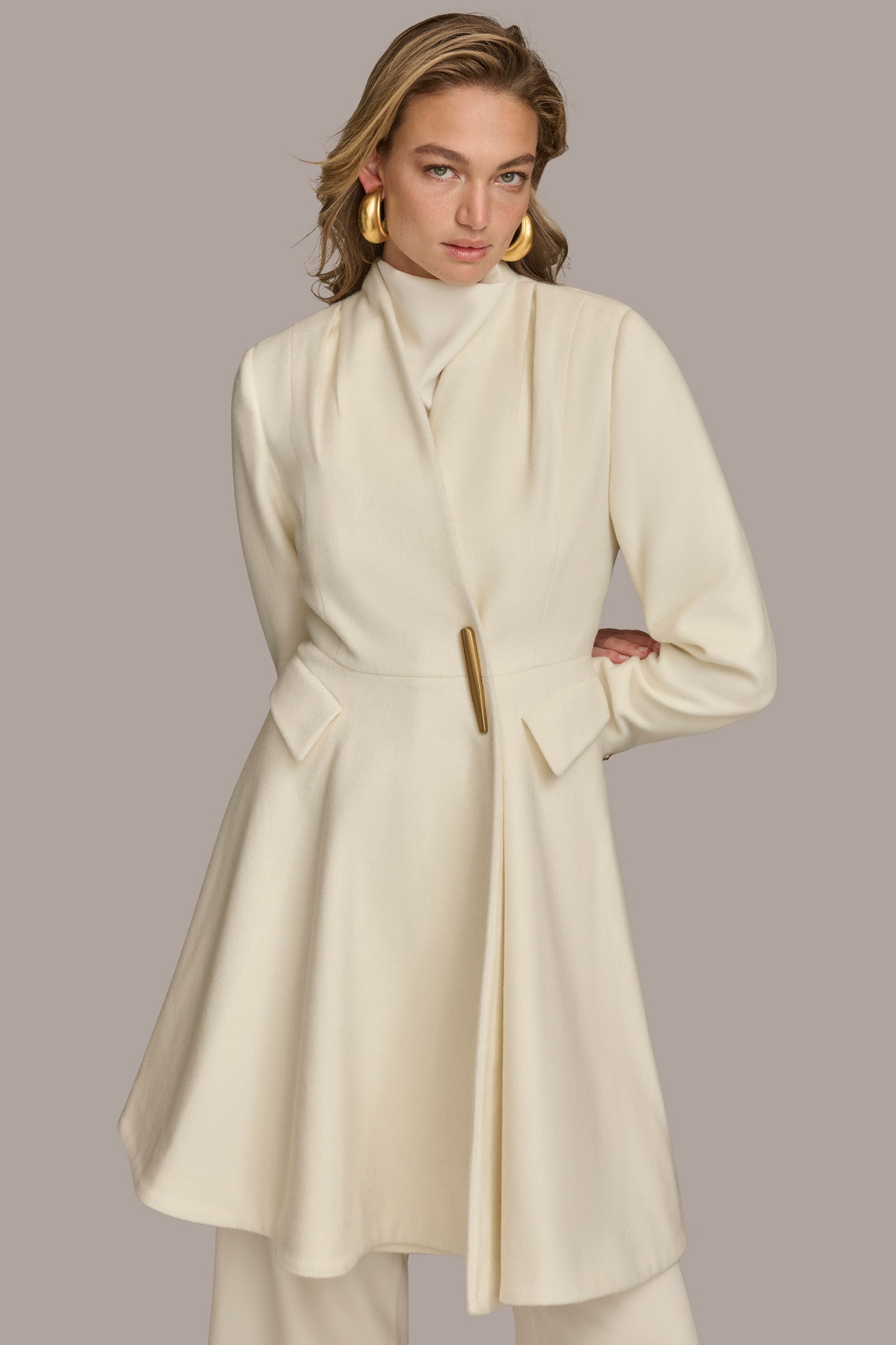 WOOL DRESS COAT